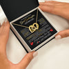 Interlocking Hearts Necklace 18K Yellow Gold Finish | 2 | Personalized Beautiful Gift For Goddaughter From Godmother Graduation Necklace Great Goddaughter Gifts Birthday Christmas Customized Gift Box Message Card | siriusteestore