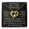 Forever Love Necklace 18K Yellow Gold Finish | 1 | Personalized Beautiful Gift For Niece From Aunt Uncle Auntie Graduation Necklace Great Niece Gifts Birthday Christmas Customized Gift Box Message Card | siriusteestore