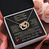 Interlocking Hearts Necklace Stainless Steel & Rose Gold Finish | 2 | Personalized Beautiful Gift For Niece From Aunt Uncle Auntie Graduation Necklace Great Niece Gifts Birthday Christmas Customized Gift Box Message Card | siriusteestore