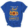 Personalized Being A Aunt Makes My Life Complete Custom With Grandkids Name Mothers Day Birthday Christmas Shirt & Tank Top | siriusteestore