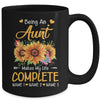 Personalized Being A Aunt Makes My Life Complete Custom With Grandkids Name Mothers Day Birthday Christmas Mug | siriusteestore