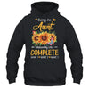 Personalized Being A Aunt Makes My Life Complete Custom With Grandkids Name Mothers Day Birthday Christmas Shirt & Tank Top | siriusteestore