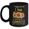 Personalized Being A Oma Makes My Life Complete Custom Grandkids Name Mothers Day Birthday Christmas Mug | siriusteestore
