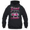 Personalized Blessed To Be Called Auntie Custom Kids Name Mothers Day Birthday Christmas Rose Butterfly Shirt & Tank Top | siriusteestore