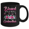 Personalized Blessed To Be Called Godmother Custom Kids Name Mothers Day Birthday Christmas Rose Butterfly Mug | siriusteestore