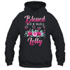 Personalized Blessed To Be Called Lolly Custom Grandkids Name Mothers Day Birthday Christmas Rose Butterfly Shirt & Tank Top | siriusteestore