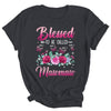 Personalized Blessed To Be Called Mawmaw Custom Grandkids Name Mothers Day Birthday Christmas Rose Butterfly Shirt & Tank Top | siriusteestore