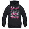 Personalized Blessed To Be Called Nanny Custom Kids Name Mothers Day Birthday Christmas Rose Butterfly Shirt & Tank Top | siriusteestore