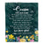 Personalized Cousin Blanket From Family Floral Green We Love You Cousin Birthday Gifts Graduation Christmas Customized Bed Fleece Throw Blanket | siriusteestore
