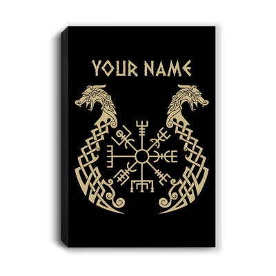 Personalized Custom Name Viking Canvas Nordic Scandinavian Norse Runes For Men Women Mom Dad Lovers Birthday Christmas Custom Wall Art Print Framed Canvas | siriusteestore