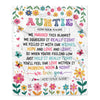 Personalized Gifts For Auntie From Niece Nephew Blanket We Hugged This Blanket Floral Presents Birthday Gift For Auntie Gifts Customized Fleece Throw Blanket | siriusteestore