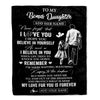 Personalized Gifts For Bonus Daughter Blanket From Stepfather Stepdad My Love For You Is Forever Stepdaughter Birthday Gifts Christmas Custom Fleece Blanket | siriusteestore