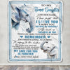 Personalized Gifts For Bonus Daughter Blanket From Stepmother Dad Elephant My Love For You Is Forever Stepdaughter Birthday Gifts Christmas Fleece Blanket | siriusteestore