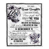 Personalized Gifts For Bonus Daughter Blanket From Stepmother Dad White Tiger My Love For You Is Forever Stepdaughter Birthday Gifts Christmas Fleece Blanket | siriusteestore