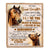 Personalized Gifts For Bonus Daughter Blanket From Stepmother Stepdad Horse My Love For You Is Forever Stepdaughter Birthday Gifts Christmas Fleece Blanket | siriusteestore