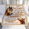 Personalized Gifts For Bonus Daughter Blanket From Stepmother Stepdad Horse My Love For You Is Forever Stepdaughter Birthday Gifts Christmas Fleece Blanket | siriusteestore