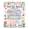 Personalized Gifts For Bonus Mom From Step Son Daughter Blanket We Hugged This Blanket Floral Presents Birthday Gift For Stepmom Gifts Custom Fleece Blanket | siriusteestore