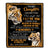Personalized Gifts For Daughter Blanket From Dad Mom Father Tiger My Love For You Is Forever Daughter Birthday Gifts Christmas Custom Fleece Throw Blanket | siriusteestore