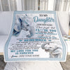 Personalized Gifts For Daughter Blanket From Mom Dad Mother Elephant My Love For You Is Forever Daughter Birthday Gifts Christmas Custom Fleece Blanket | siriusteestore
