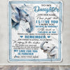 Personalized Gifts For Daughter Blanket From Mom Dad Mother Elephant My Love For You Is Forever Daughter Birthday Gifts Christmas Custom Fleece Blanket | siriusteestore