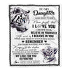 Personalized Gifts For Daughter Blanket From Mom Dad Mother White Tiger My Love For You Is Forever Daughter Birthday Gifts Christmas Custom Fleece Blanket | siriusteestore