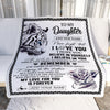 Personalized Gifts For Daughter Blanket From Mom Dad Mother White Tiger My Love For You Is Forever Daughter Birthday Gifts Christmas Custom Fleece Blanket | siriusteestore