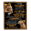 Personalized Gifts For Daughter Blanket From Mom Mother Lion My Love For You Is Forever Daughter Birthday Gifts Christmas Custom Fleece Throw Blanket | siriusteestore