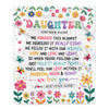 Personalized Gifts For Daughter From Mom Dad Blanket We Hugged This Blanket Floral Presents Birthday Gift For Daughter Gifts Customized Fleece Throw Blanket | siriusteestore