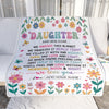 Personalized Gifts For Daughter From Mom Dad Blanket We Hugged This Blanket Floral Presents Birthday Gift For Daughter Gifts Customized Fleece Throw Blanket | siriusteestore
