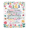 Personalized Gifts For Gigi From Granddaughter Grandkids Blanket We Hugged This Blanket Floral Presents Birthday Gift For Gigi Gifts Customized Fleece Blanket | siriusteestore