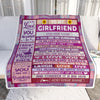 Personalized Gifts For Girlfriend From Boyfriend Blanket Wood Love You Always Valentines Romantic Birthday Gifts For Girlfriend Her Christmas Fleece Blanket | siriusteestore