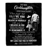 Personalized Gifts For Goddaughter Blanket From Godfather Uncle My Love For You Is Forever Goddaughter Birthday Gifts Christmas Custom Fleece Throw Blanket | siriusteestore