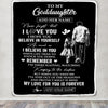 Personalized Gifts For Goddaughter Blanket From Godfather Uncle My Love For You Is Forever Goddaughter Birthday Gifts Christmas Custom Fleece Throw Blanket | siriusteestore