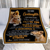 Personalized Gifts For Goddaughter Blanket From Godmother Aunt Lion My Love For You Is Forever Goddaughter Birthday Gifts Christmas Custom Fleece Blanket | siriusteestore