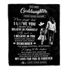 Personalized Gifts For Goddaughter Blanket From Godmother Aunt My Love For You Is Forever Goddaughter Birthday Gifts Christmas Custom Fleece Throw Blanket | siriusteestore