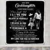 Personalized Gifts For Goddaughter Blanket From Godmother Aunt My Love For You Is Forever Goddaughter Birthday Gifts Christmas Custom Fleece Throw Blanket | siriusteestore