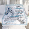 Personalized Gifts For Goddaughter Blanket From Godmother Uncle Elephant My Love For You Is Forever Goddaughter Birthday Gifts Christmas Custom Fleece Blanket | siriusteestore