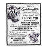 Personalized Gifts For Goddaughter Blanket From Godmother Uncle White Tiger My Love For You Is Forever Goddaughter Birthday Gifts Christmas Fleece Blanket | siriusteestore