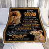 Personalized Gifts For Godson Blanket From Godfather Uncle Lion My Love For You Is Forever Godson Birthday Gifts Graduation Christmas Fleece Blanket | siriusteestore