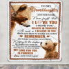 Personalized Gifts For Granddaughter Blanket From Grandma Grandpa Bear My Love For You Is Forever Granddaughter Birthday Gifts Christmas Fleece Blanket | siriusteestore