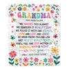Personalized Gifts For Grandma From Granddaughter Blanket We Hugged This Blanket Floral Presents Birthday Gift For Grandma Gifts Customized Fleece Blanket | siriusteestore