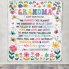 Personalized Gifts For Grandma From Granddaughter Blanket We Hugged This Blanket Floral Presents Birthday Gift For Grandma Gifts Customized Fleece Blanket | siriusteestore