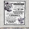 Personalized Gifts For Grandson Blanket From Grandpa White Tiger My Love For You Is Forever Grandson Birthday Gifts Graduation Christmas Fleece Blanket | siriusteestore