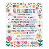 Personalized Gifts For Granny From Granddaughter Blanket We Hugged This Blanket Floral Presents Birthday Gift For Granny Gifts Customized Fleece Throw Blanket | siriusteestore