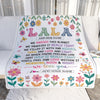 Personalized Gifts For Lala From Granddaughter Grandkids Blanket We Hugged This Blanket Floral Presents Birthday Gift For Lala Gifts Customized Fleece Blanket | siriusteestore