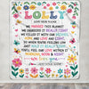 Personalized Gifts For Lolly From Granddaughter Grandkids Blanket We Hugged This Blanket Floral Presents Birthday Gift For Lolly Gifts Custom Fleece Blanket | siriusteestore