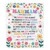 Personalized Gifts For Mawmaw From Granddaughter Blanket We Hugged This Blanket Floral Presents Birthday Gift For Mawmaw Gifts Customized Fleece Throw Blanket | siriusteestore