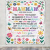 Personalized Gifts For Mawmaw From Granddaughter Blanket We Hugged This Blanket Floral Presents Birthday Gift For Mawmaw Gifts Customized Fleece Throw Blanket | siriusteestore