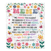Personalized Gifts For Meme From Granddaughter Grandkids Blanket We Hugged This Blanket Floral Presents Birthday Gift For Meme Gifts Customized Fleece Blanket | siriusteestore