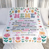Personalized Gifts For Meme From Granddaughter Grandkids Blanket We Hugged This Blanket Floral Presents Birthday Gift For Meme Gifts Customized Fleece Blanket | siriusteestore